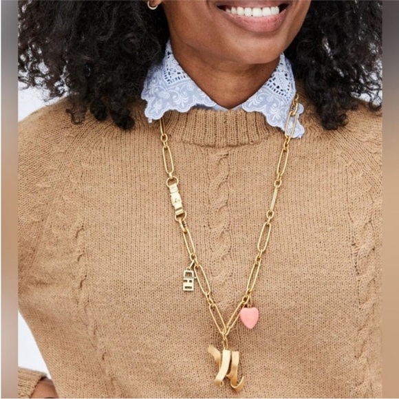 Clare V Gold Ribbon Monogram “H” Charm - Picture 5 of 6